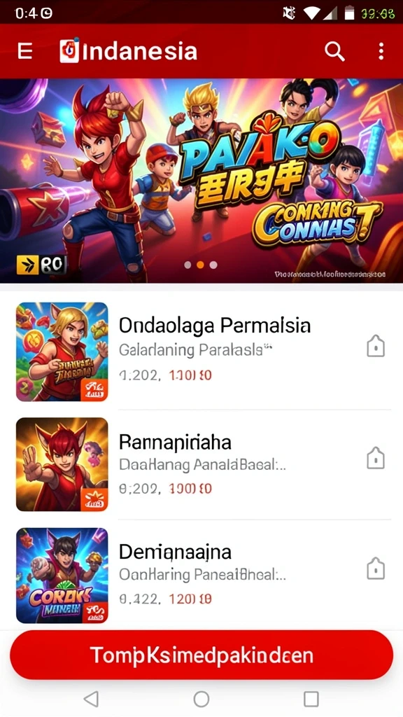 Sistem reward yang menarik dan menguntungkan pemain.