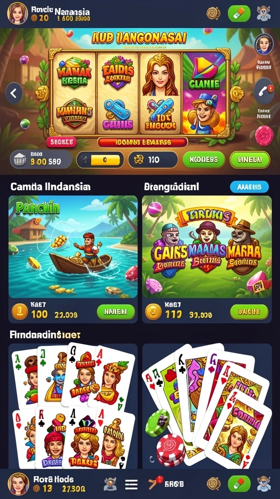 Tangkapan layar permainan dengan interface yang menawan.