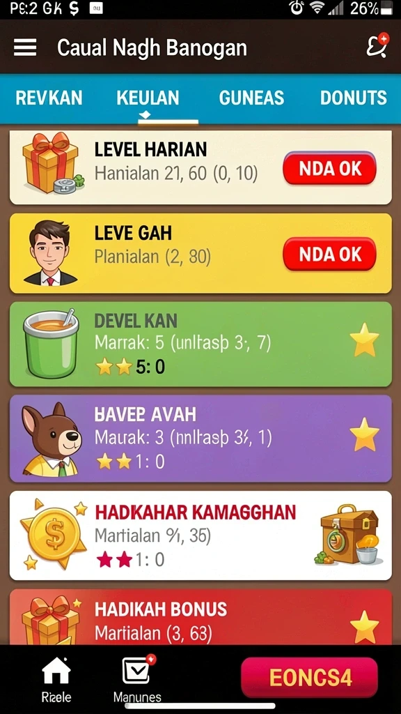 Karakter-karakter unik dengan kemampuan khusus.