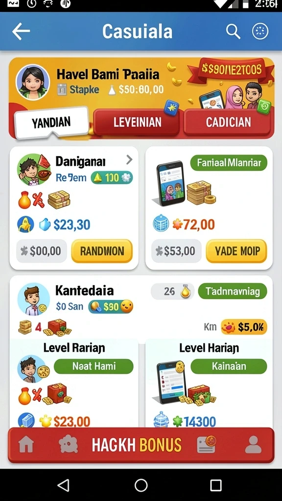 Tangkapan layar ini menunjukkan fitur bonus yang mengesankan.