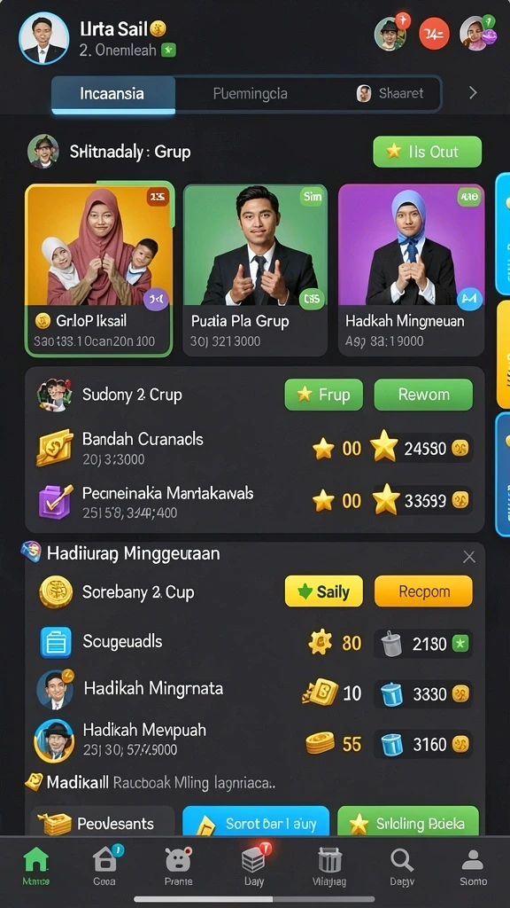Bonus harian yang menguntungkan untuk semua pengguna.