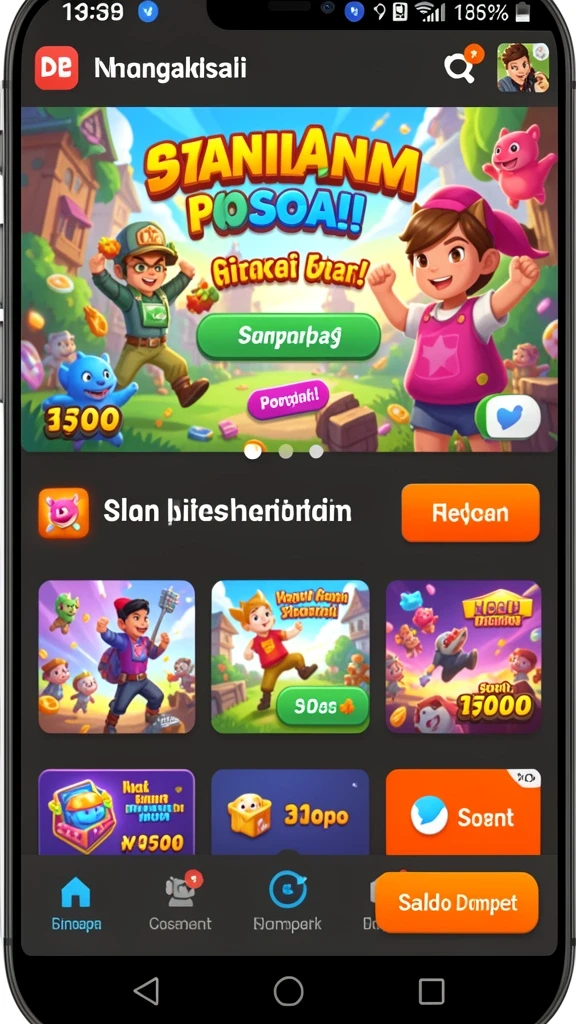 Berbagai mesin slot dengan tema menarik tersedia.