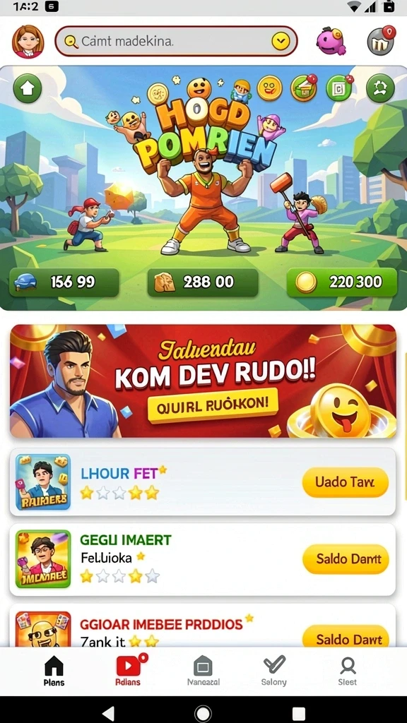 Fitur sistem reward yang menguntungkan bagi pemain.