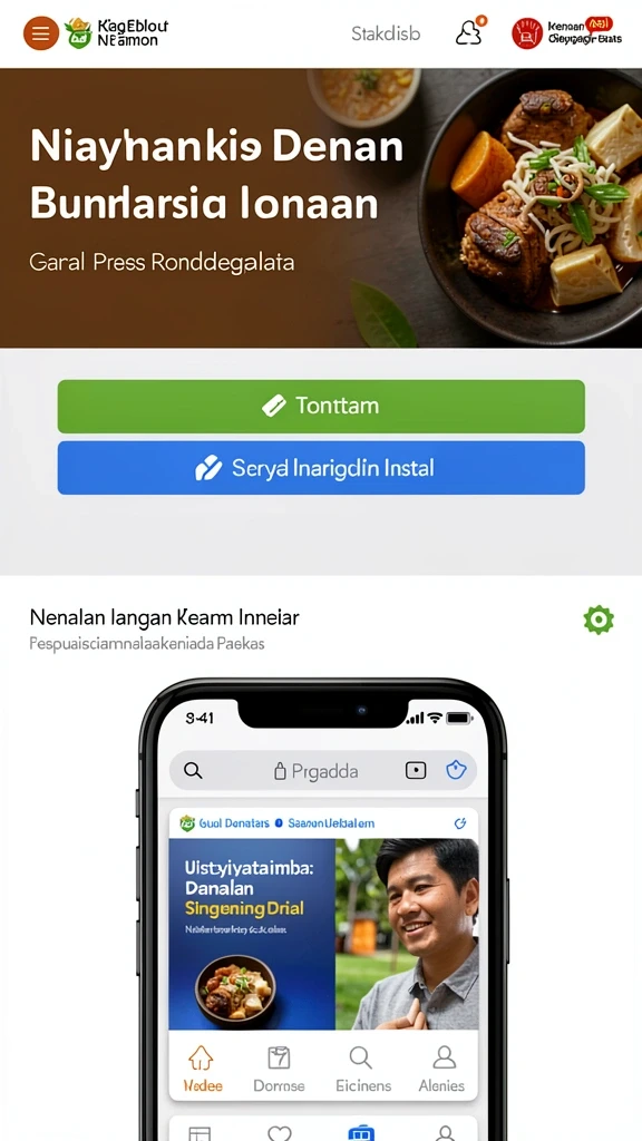 Tampilan antarmuka yang menarik dan sederhana.