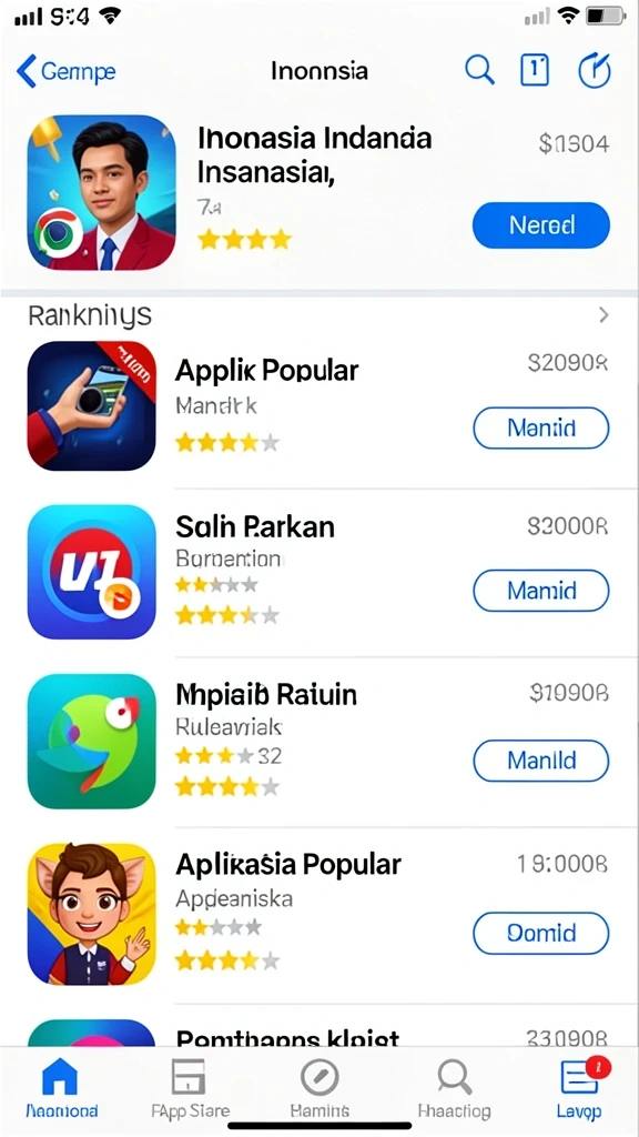 Tampilan papan permainan yang menarik.