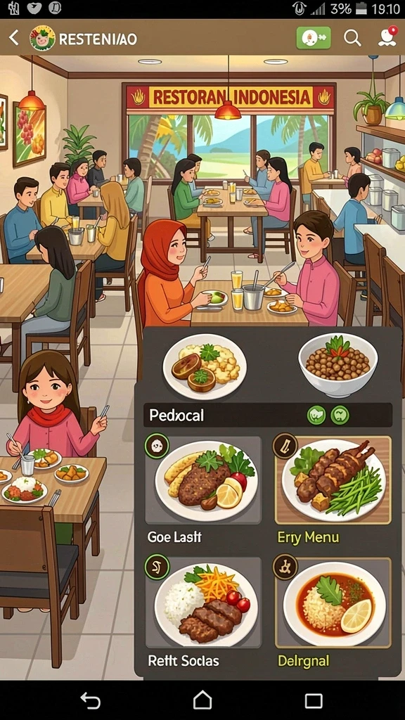 Tampilan antarmuka yang intuitif dan menarik.