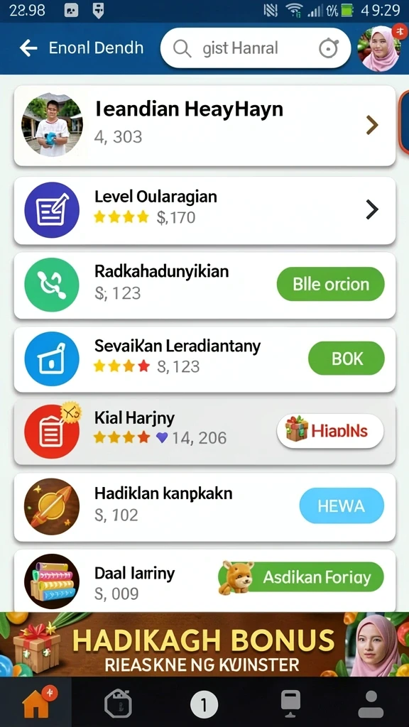 Tampilan antarmuka yang menarik dan mudah dinavigasi.