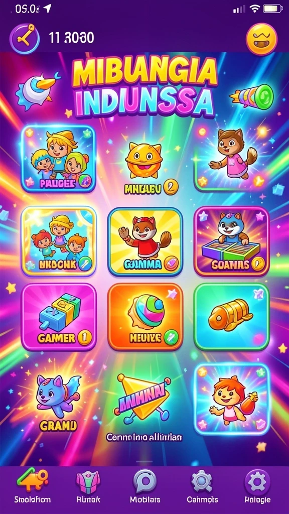 Screenshot menunjukkan tampilan awal yang memikat.