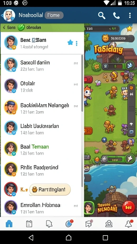 Menampilkan aksi dalam mode PvP yang kompetitif.