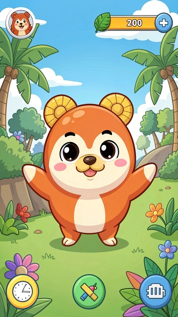 Tampilan utama game PANDAWIN yang menarik.