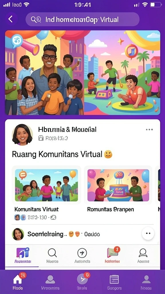 Grafis yang memukau dan penuh warna.