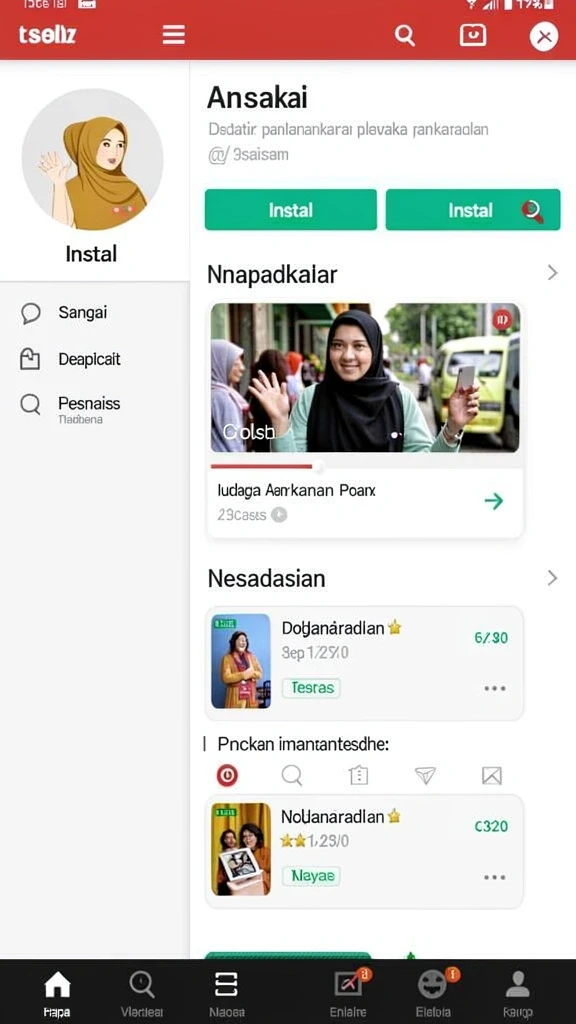 Tampilan antarmuka yang mudah dinavigasi.