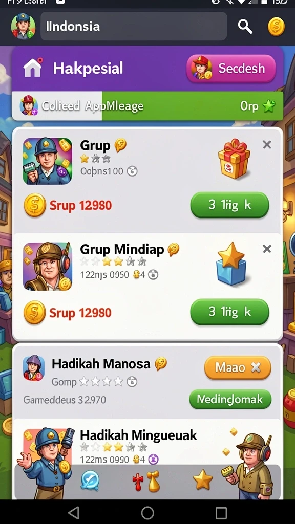 Level yang menantang dan penuh aksi.