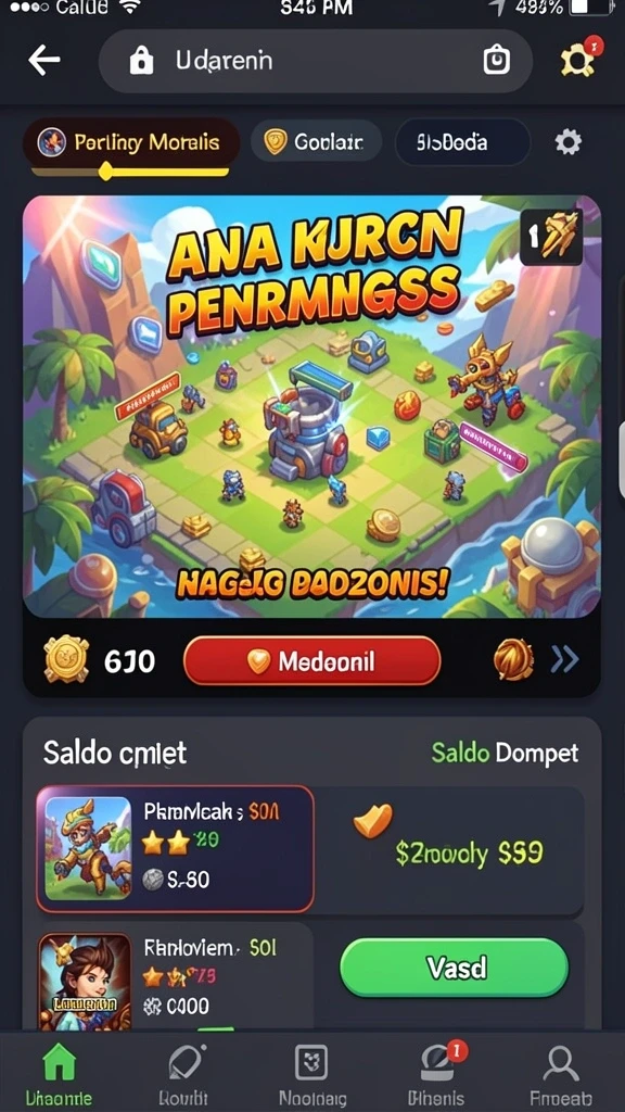Screenshot menunjukkan interaksi sosial antara pemain.