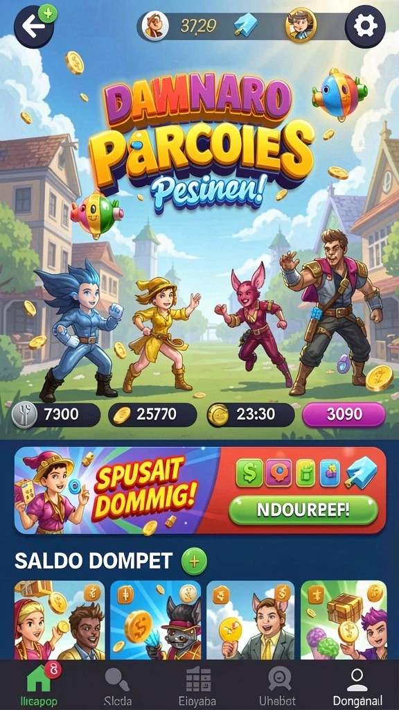 Leader board menampilkan pemenang terbesar minggu ini.